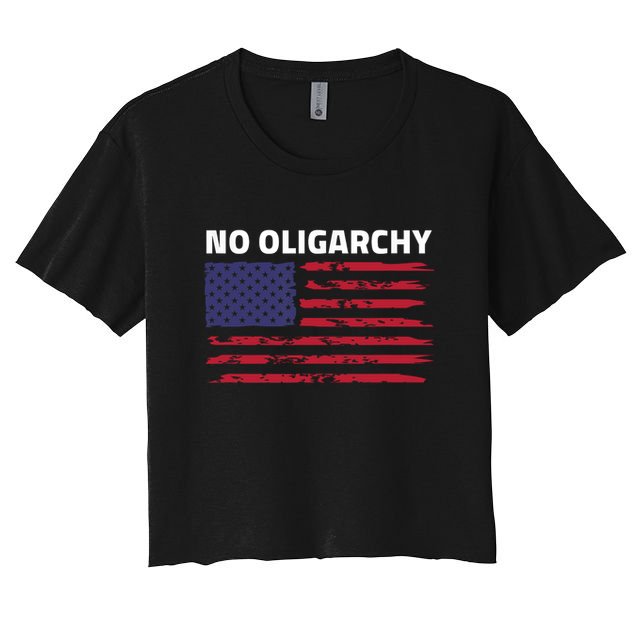Say No To Oligarchy USA US American Mens Womens  Crop Top