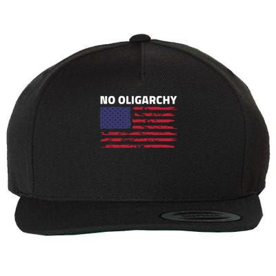 Say No To Oligarchy USA US American Mens Womens  Wool Snapback Cap