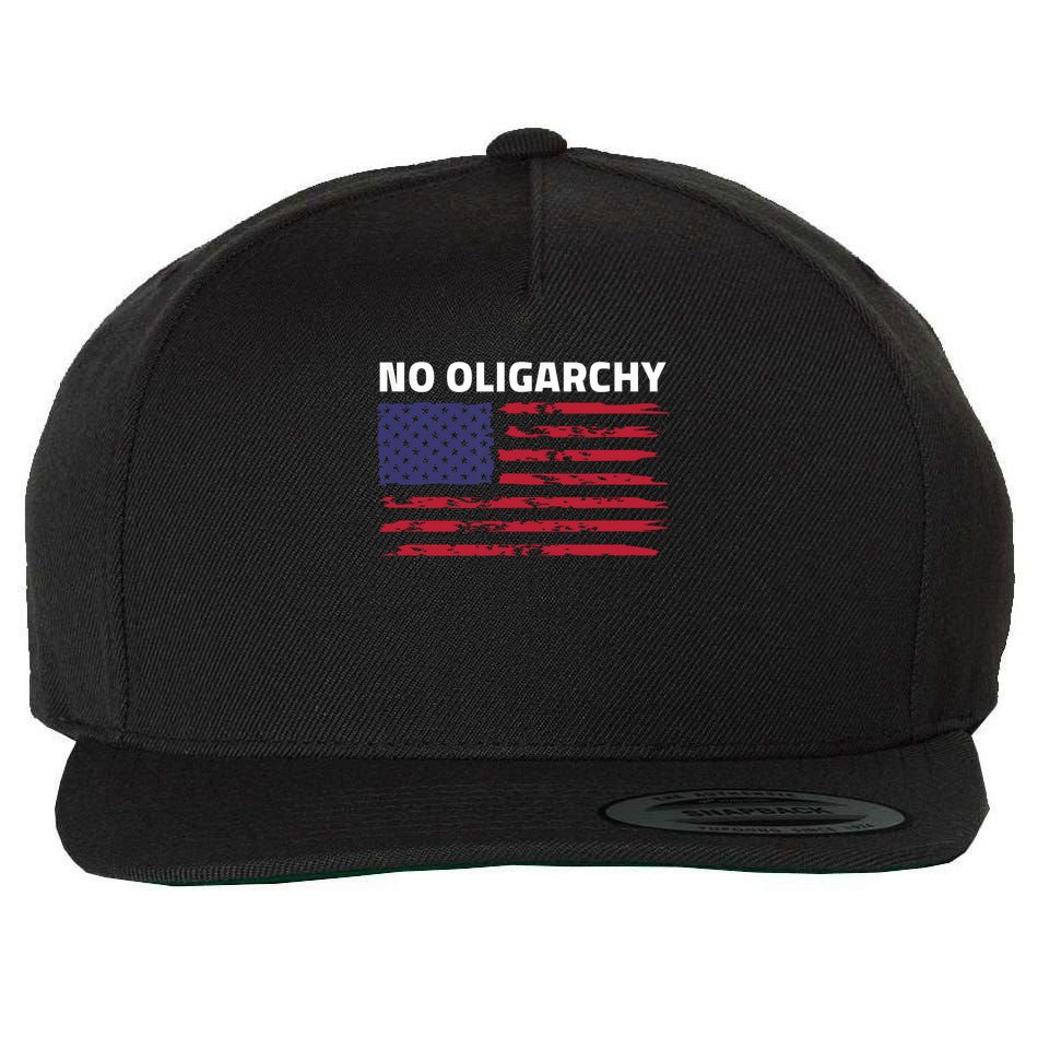 Say No To Oligarchy USA US American Mens Womens  Wool Snapback Cap