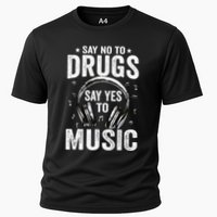 Say No To Drugs Say Yes To music Anti drug Red Ribbon Week Cooling Performance Crew T-Shirt