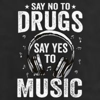 Say No To Drugs Say Yes To music Anti drug Red Ribbon Week Adult Drive Performance Visor