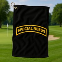 Special Needs Tab Golf Towel