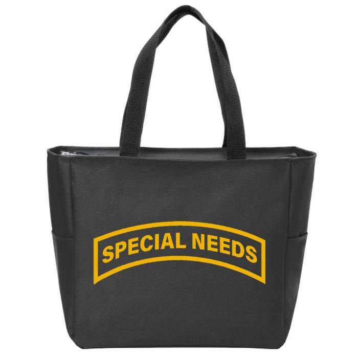 Special Needs Tab Zip Tote Bag