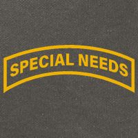 Special Needs Tab Cotton Canvas Backpack