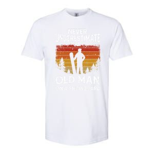 Snowboarder Never Underestimate An Old On A Snowboard Gift Softstyle CVC T-Shirt