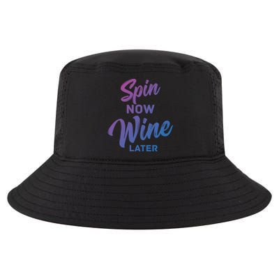 Spin Now Wine Later Spinning Cycling Workout Gift Cool Comfort Performance Bucket Hat