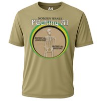 Skeleton Nobody Wants Fucking Ai Destroy All Computers Cooling Performance Crew T-Shirt