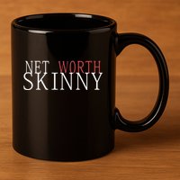 Skinny Net Worth Coffee Meets Bagel 11oz C Handle Ceramic Mug
