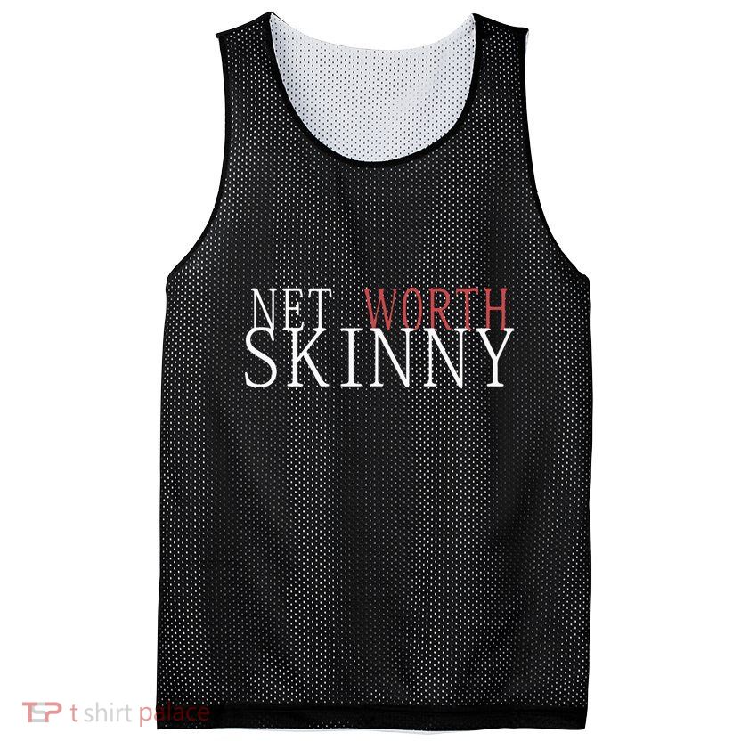 Skinny Net Worth Coffee Meets Bagel Mesh Reversible Basketball Jersey Tank