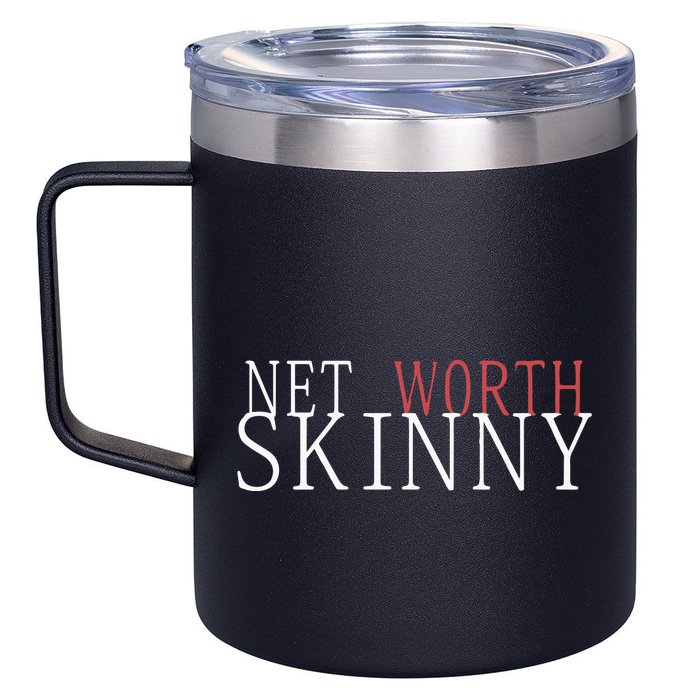 Skinny Net Worth Coffee Meets Bagel 12oz Stainless Steel Coffee Mug