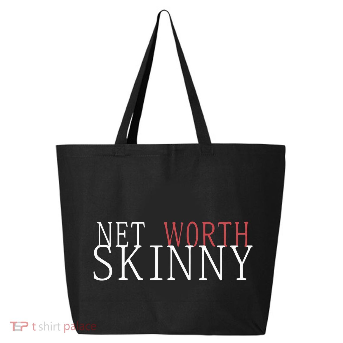 Skinny Net Worth Coffee Meets Bagel 25L Jumbo Tote