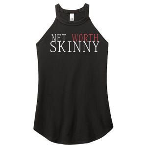 Skinny Net Worth Coffee Meets Bagel Women's Perfect Tri Rocker Tank