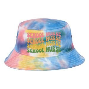 School Nurse Word Mashup Tie Dye Newport Bucket Hat