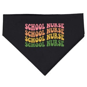 School Nurse Word Mashup USA-Made Doggie Bandana