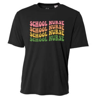 School Nurse Word Mashup Cooling Performance Crew T-Shirt