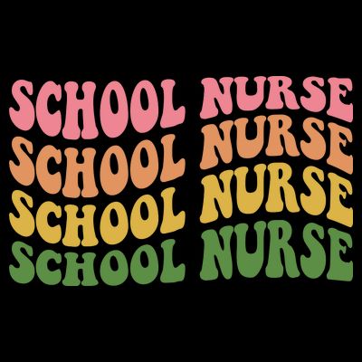 School Nurse Word Mashup T-Shirt