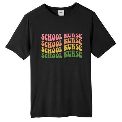 School Nurse Word Mashup Tall Fusion ChromaSoft Performance T-Shirt