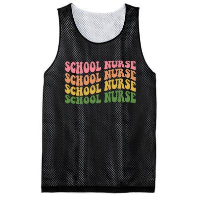 School Nurse Word Mashup Mesh Reversible Basketball Jersey Tank