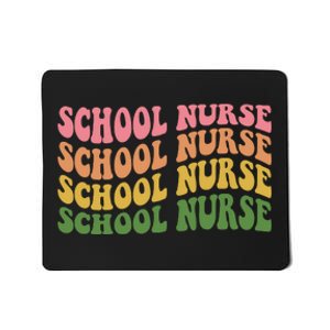 School Nurse Word Mashup Mousepad