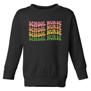 School Nurse Word Mashup Toddler Sweatshirt