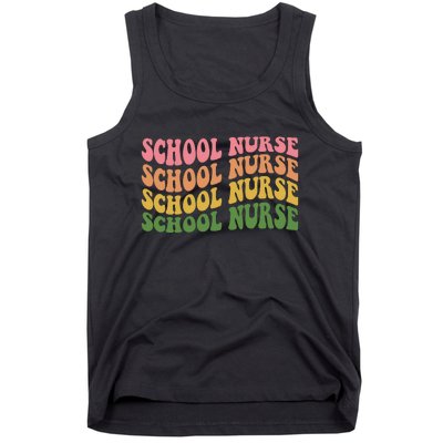 School Nurse Word Mashup Tank Top