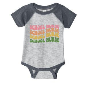 School Nurse Word Mashup Infant Baby Jersey Bodysuit