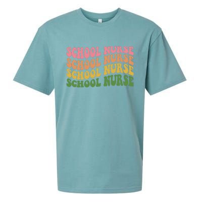 School Nurse Word Mashup Sueded Cloud Jersey T-Shirt