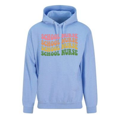 School Nurse Word Mashup Unisex Surf Hoodie