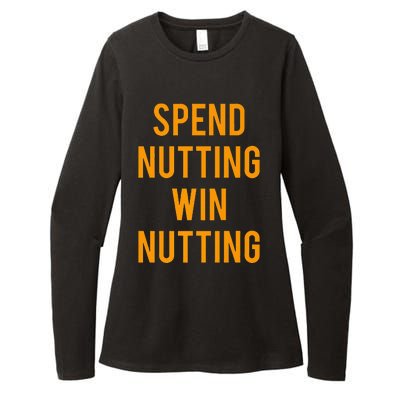 Spend Nutting Win Nutting Next Match Supporter Womens CVC Long Sleeve Shirt