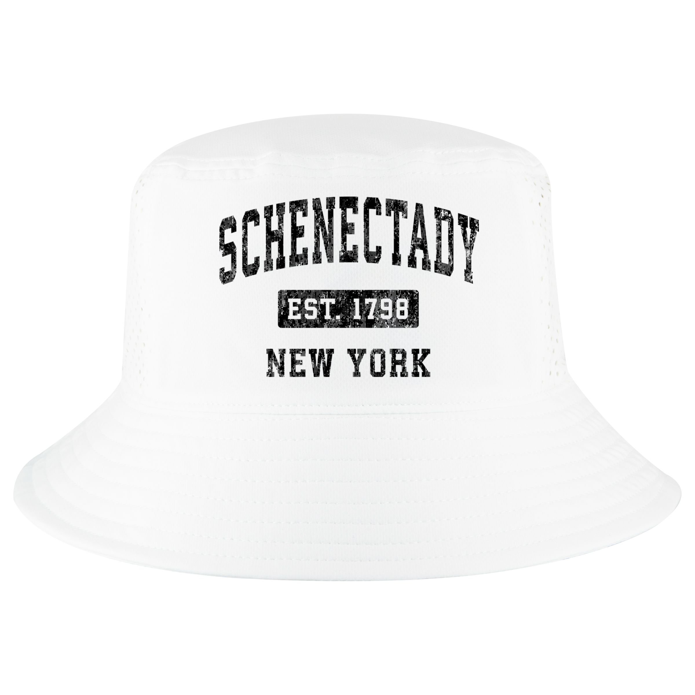 Schenectady New York Ny Vintage Established Sports Design Cool Comfort Performance Bucket Hat