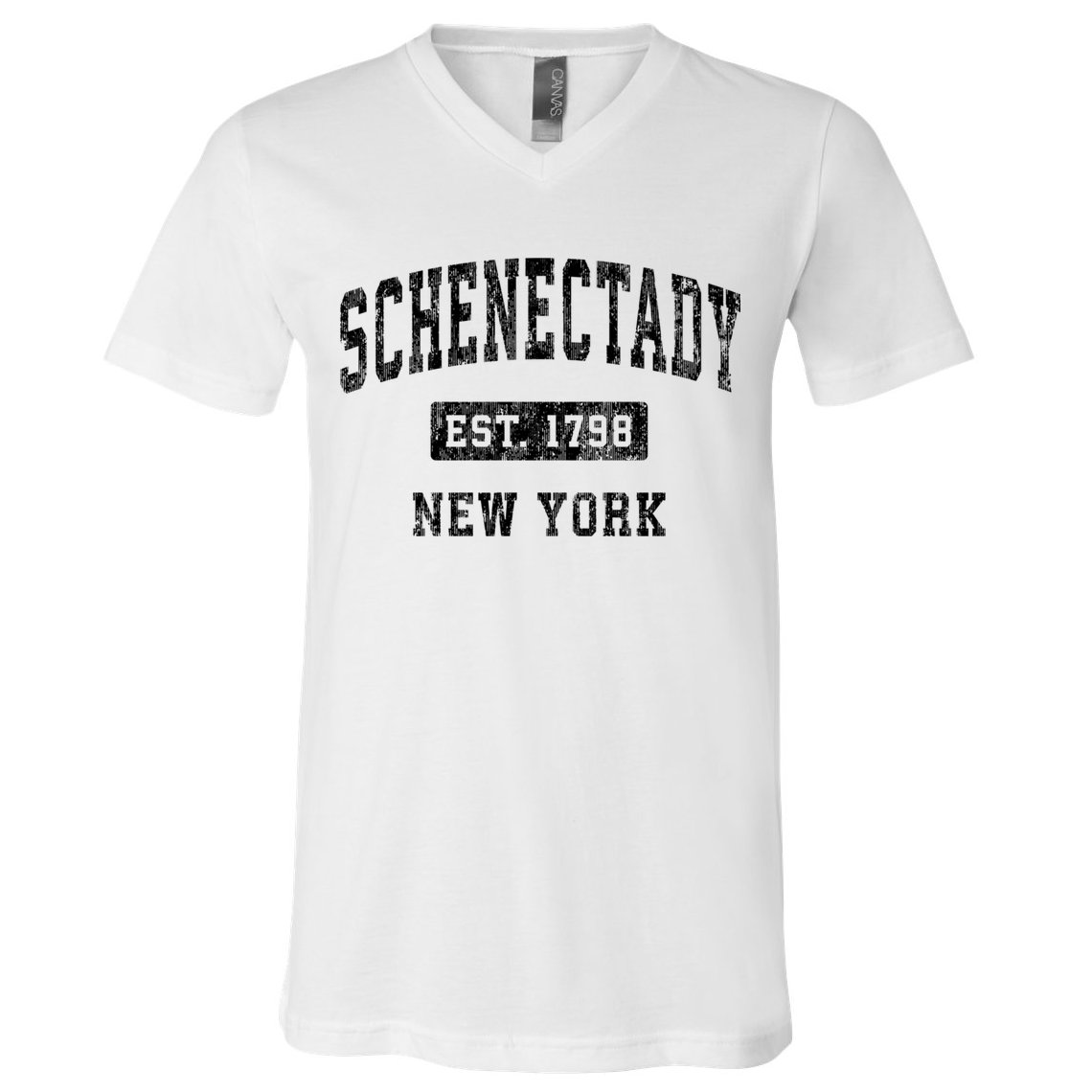 Schenectady New York Ny Vintage Established Sports Design V-Neck T-Shirt
