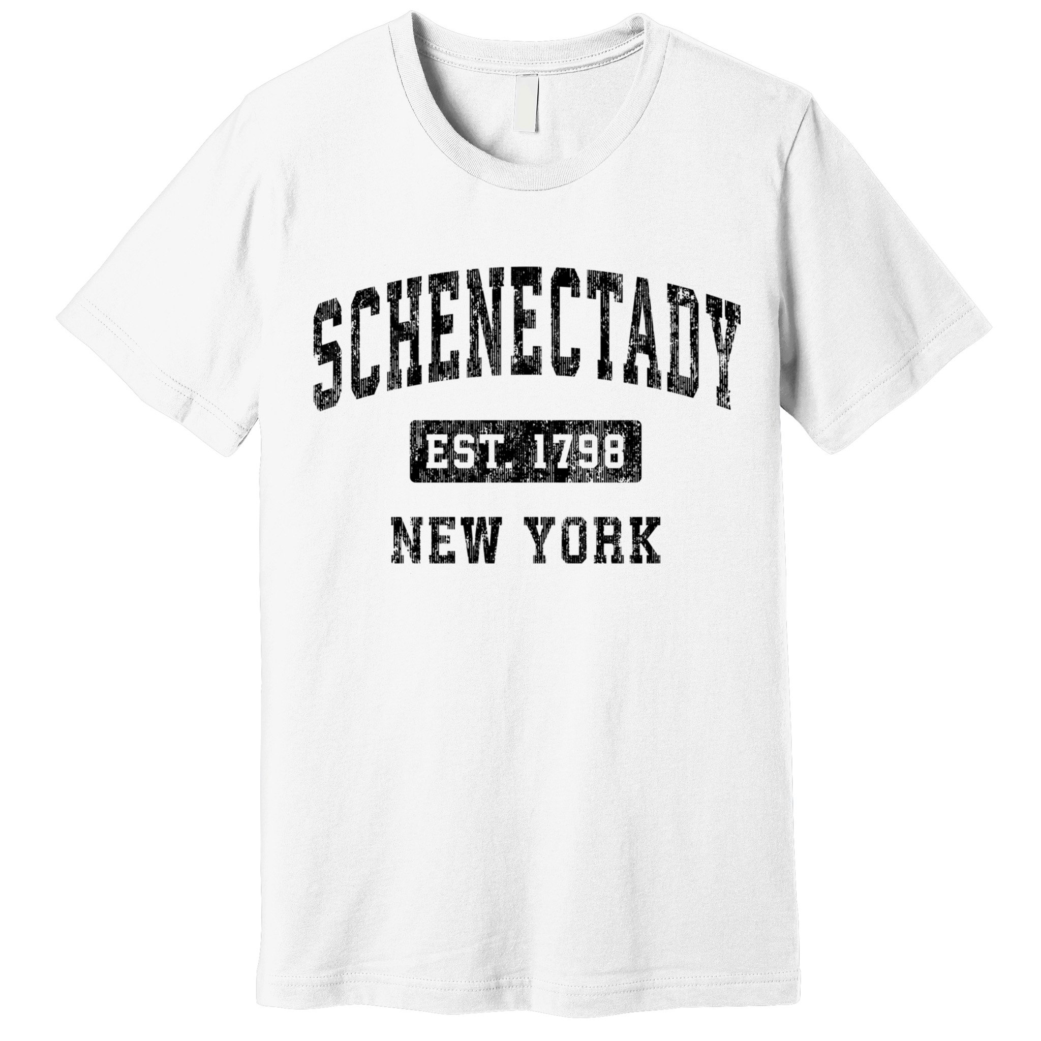 Schenectady New York Ny Vintage Established Sports Design Premium T-Shirt