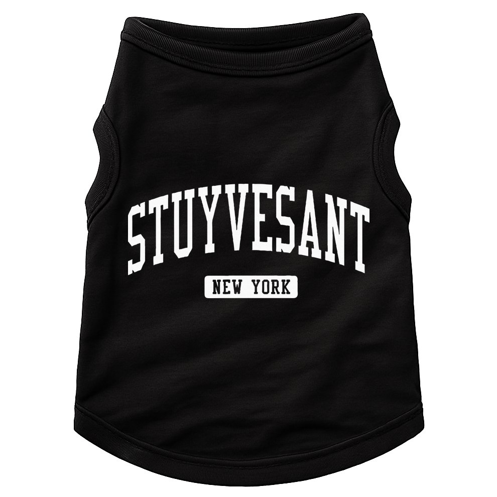 Stuyvesant New York Ny Vintage Athletic Sports Design Doggie Tank