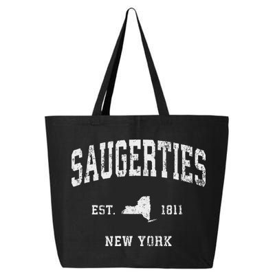 Saugerties New York Ny Vintage Athletic Sports Design 25L Jumbo Tote