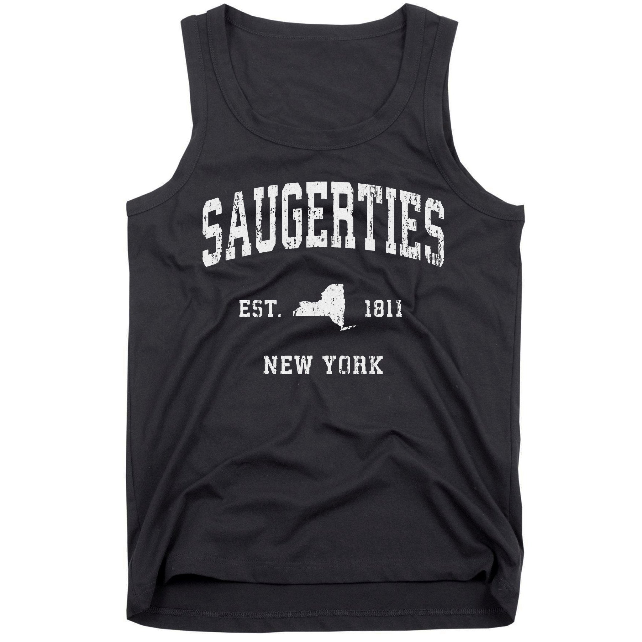 Saugerties New York Ny Vintage Athletic Sports Design Tank Top