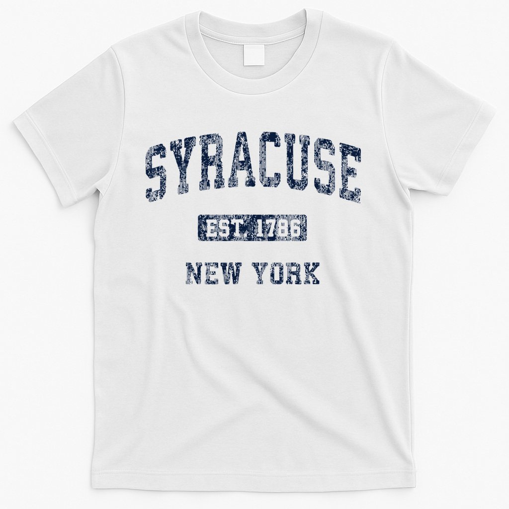 Syracuse New York Ny Vintage Athletic Sports T-Shirt