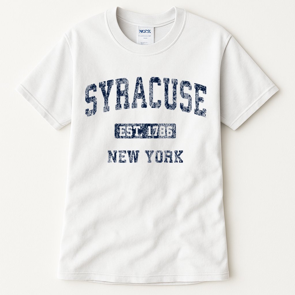 Syracuse New York Ny Vintage Athletic Sports Tall T-Shirt