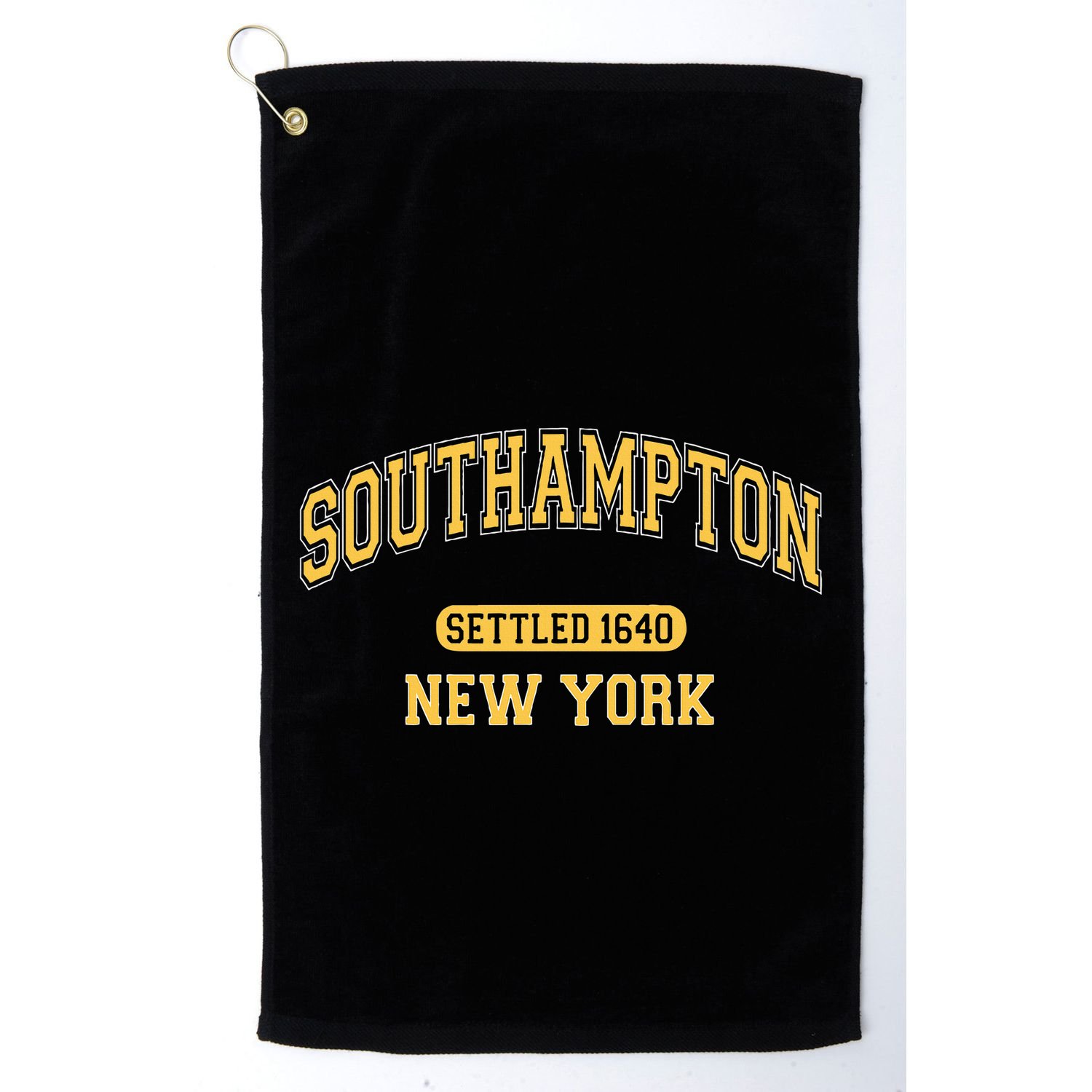 Southampton New York Ny Sports Vintage Yellow Golf Towel