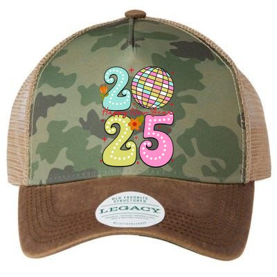 S New YearS Eve Party Welcome 2025 Cute Gift Legacy Tie Dye Trucker Hat