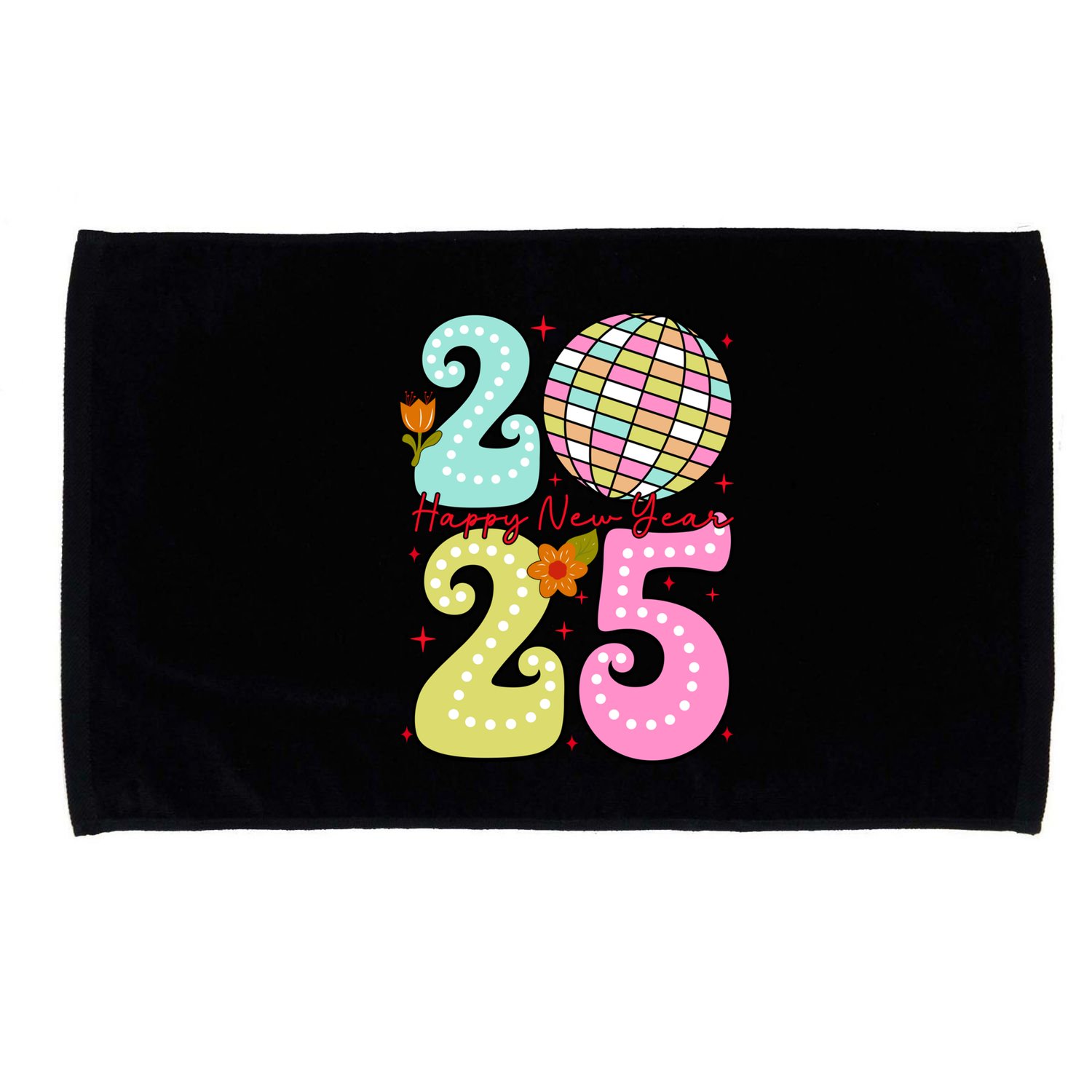 S New YearS Eve Party Welcome 2025 Cute Gift Microfiber Hand Towel