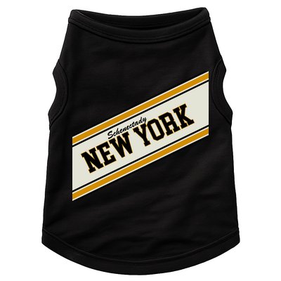 Schenectady New York Varsity Logo Doggie Tank