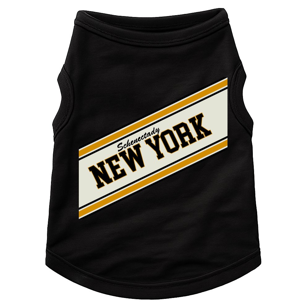 Schenectady New York Varsity Logo Doggie Tank