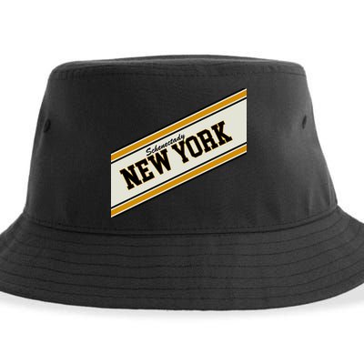Schenectady New York Varsity Logo Sustainable Bucket Hat