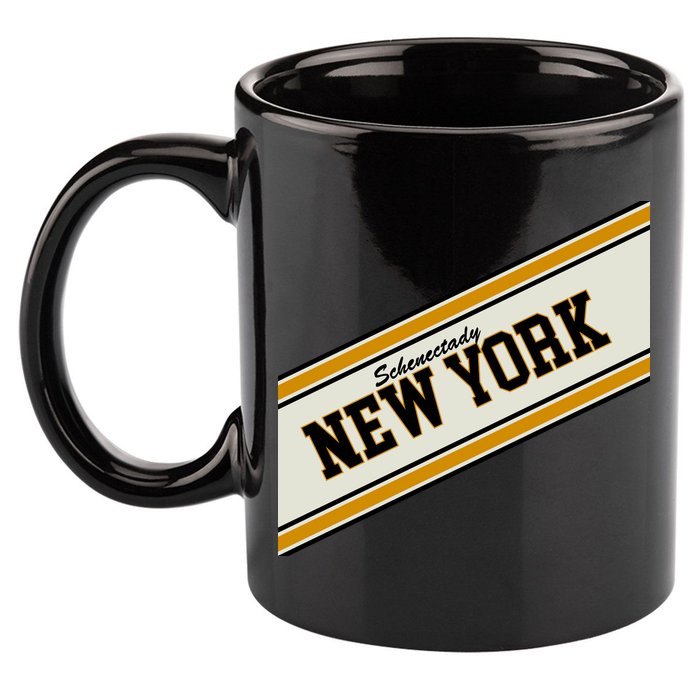 Schenectady New York Varsity Logo 11oz C Handle Ceramic Mug