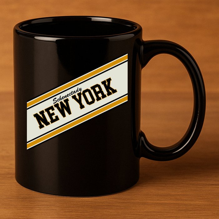 Schenectady New York Varsity Logo 11oz C Handle Ceramic Mug