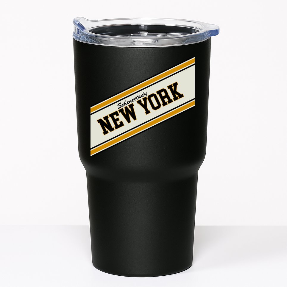 Schenectady New York Varsity Logo Tumbler