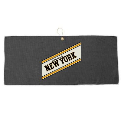 Schenectady New York Varsity Logo Large Microfiber Waffle Golf Towel