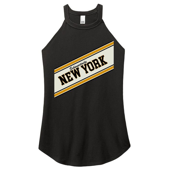 Schenectady New York Varsity Logo Women's Perfect Tri Rocker Tank