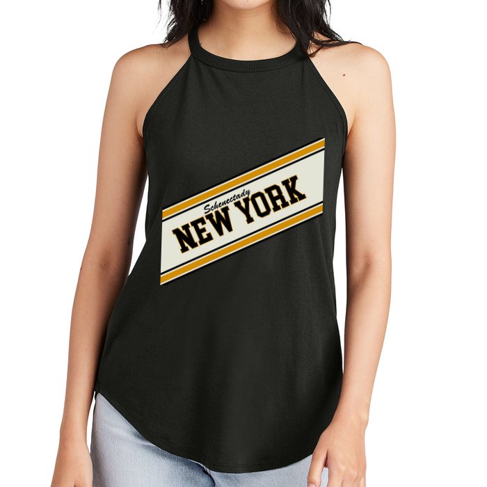 Schenectady New York Varsity Logo Women's Perfect Tri Rocker Tank