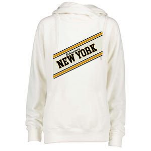 Schenectady New York Varsity Logo Womens Funnel Neck Pullover Hood